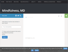 Tablet Screenshot of mindfulnessmd.com